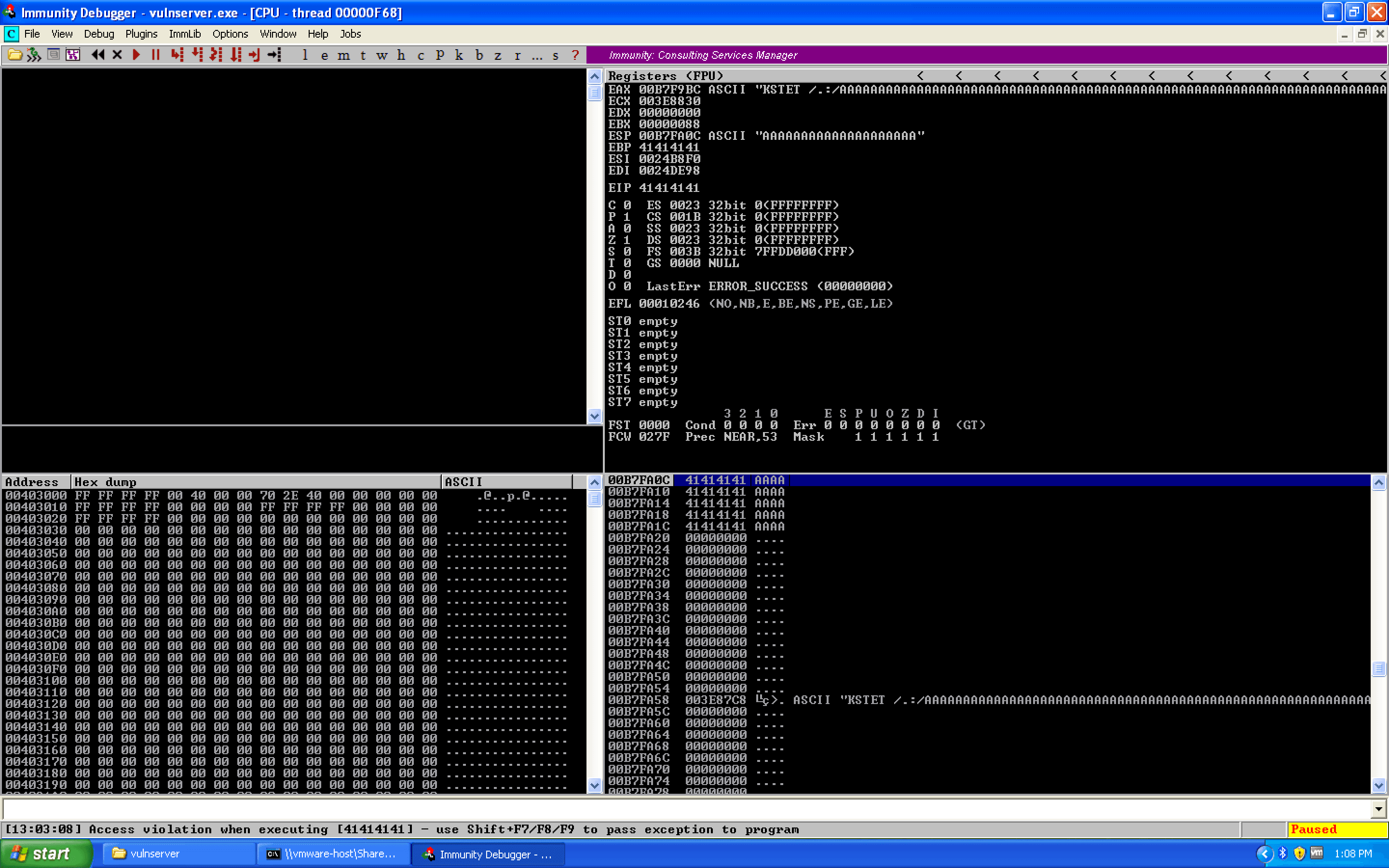 Cover Image for Vulnserver KSTET: WS2_32 Recv Function Re-Use